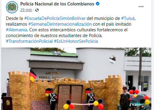 Policía reconoce error por uso de símbolos nazi en evento de la institución