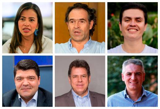 María Paulina, Federico Gutiérrez, Miguel Gutiérrez, Juan Diego Gómez, Eugenio Prieto y Andrés Julián Rendón. FOTOS EL COLOMBIANO y Cortesía