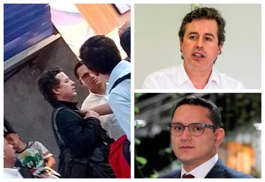 En la imagen se ve a Juan Manuel Galán y Jhonatan Villada, en el aeropuerto José María Córdova. FOTOS Cortesía y EL COLOMBIANO