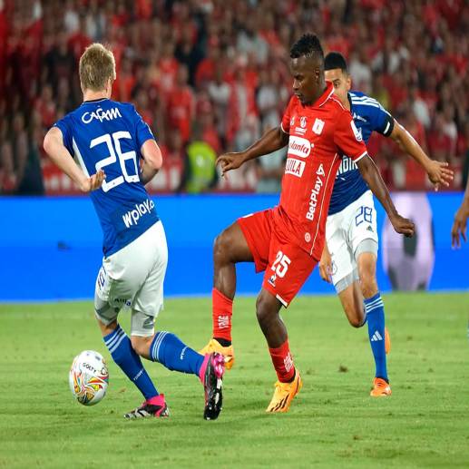 El cuadro azul venció en su visita al América y se consolida como líder del grupo B de los cuadrangulares semifinales de la Liga Betplay. FOTO CORTESÍA DIMAYOR