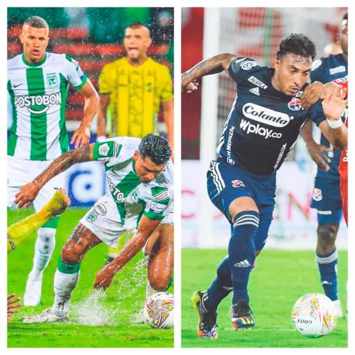 Después de las primeras dos fechas de los cuadrangulares, Nacional e Independiente Medellín aún tienen posibilidades de ser finalistas pese a que hoy no lideran sus grupos. FOTOS <b>Jaime Pérez y Colprensa</b> 
