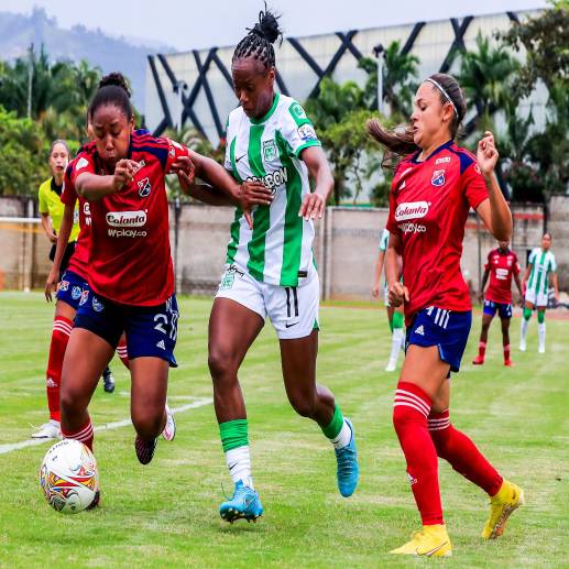 Atlético Nacional recibe al DIM en el Atanasio por el duelo de vuelta de los cuartos de final de la Liga Femenina. FOTO CORTESÍA DIMAYOR