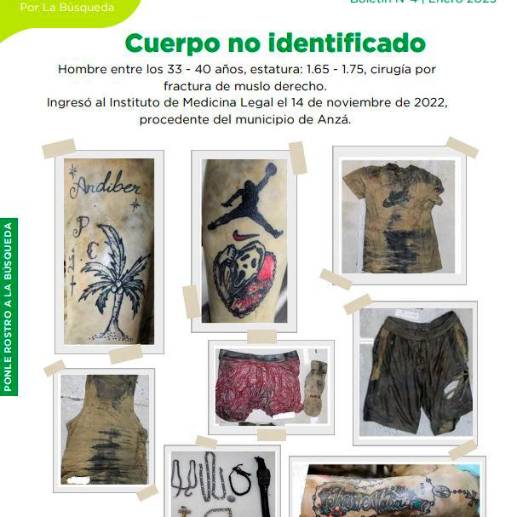 Estas prendas pertenecían a una mujer de entre 30 y 40 años que ingresó a Medicina Legal el 2 de octubre de 2022. 