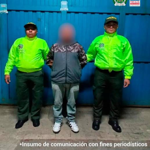 El hombre de 46 años fue detenido por miembros de la Policía en Medellín. FOTO: Cortesía.