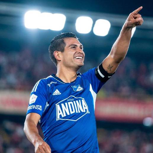 David Macalister Silva, capitán de Millonarios. FOTO @MillosFCoficial