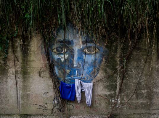 Este arte urbano es una forma creativa e interesante que tienen algunos artistas de combinar elementos del entorno urbano con el natural. Fotos Julio César Herrera.