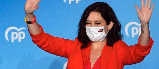 Isabel Díaz Ayuso adelantó las elecciones el pasado marzo en una apuesta personal ante una moción de censura. FOTO afp