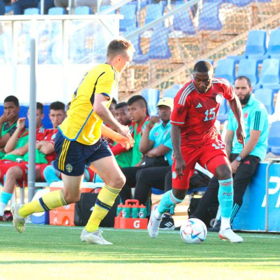 La Selección Colombia Sub-20 empató sin goles ante Suecia en su preparación para el Mundial. FOTO CORTESÍA @PinatarArena 