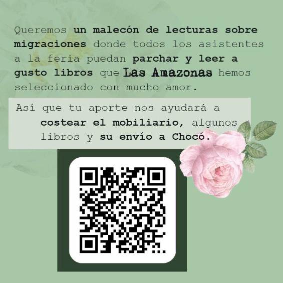 Las donaciones que se hagan serán para el espacio del malecón y los libros que llevarán al Chocó. 
