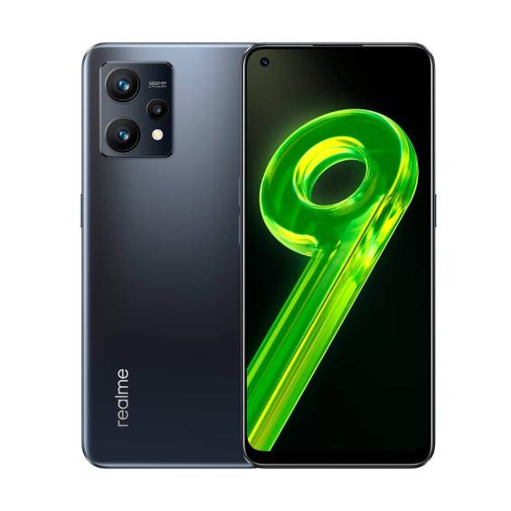 Este es el realme 9 en color negro meteorito. FOTO Cortesía