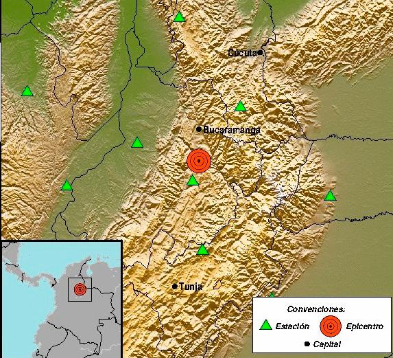El temblor se registró casi a las 7:00 de la mañana de este domingo. FOTO Cortesía