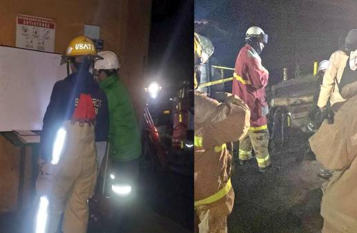 Organismos de socorro atienden la emergencia desde la noche del martes. FOTO: TOMADA DE TWITTER @nicolasgarciab