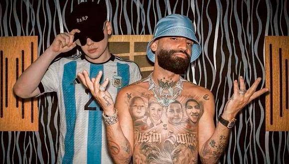 Bizarrap y Arcangel en la sesión 54. FOTO Cortesía
