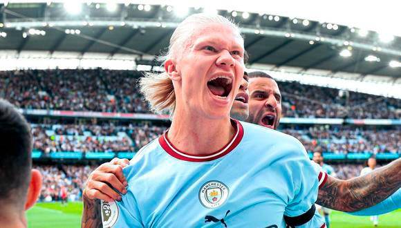 Erling Haaland tiene contrato con el Manchester City hasta 2027. FOTO EFE