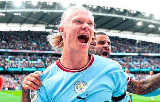 Erling Haaland tiene contrato con el Manchester City hasta 2027. FOTO EFE
