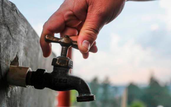 Los cortes de agua se harán por trabajos de mantenimiento. FOTO MANUEL SALDARRIAGA