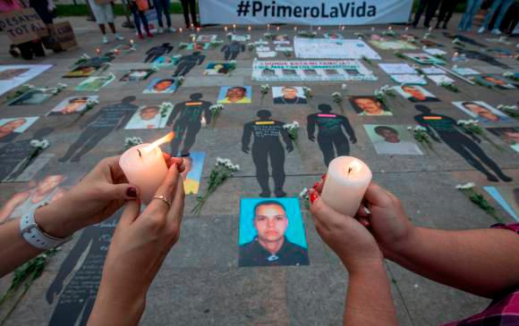 Anualmente se conmemora en Colombia el Día Nacional de la Memoria y la Solidaridad con las Víctimas del conflicto armado. FOTO EDWIN BUSTAMANTE