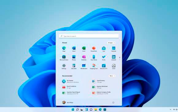 Windows 11 está optimizado para ser más rápido, eficiente y brindar una experiencia más relajante en su uso. FOTO: Microsoft
