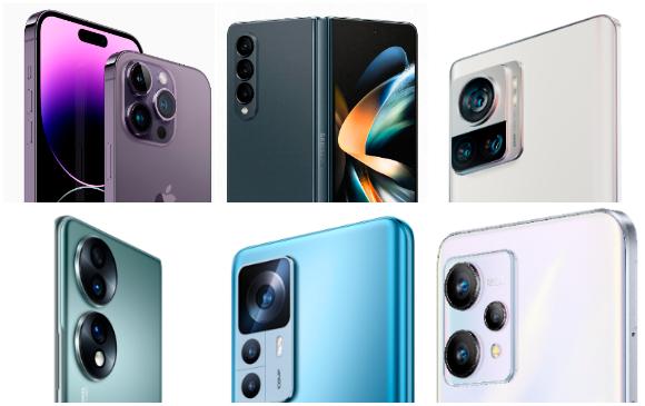 Algunos de los celulares lanzados recientemente. FOTOS Cortesía 