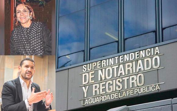 La demanda de Piedad Martínez (arriba), madre del ministro del Interior, Daniel Palacio, (abajo), viene desde 2008 y es contra la Supernotariado y varios ministerios. FOTO Cortesía y Colprensa