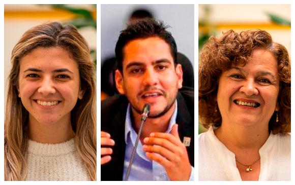 Susana Gómez, Álex Flórez y Luz María Múnera. FOTOS: EL COLOMBIANO y cortesía