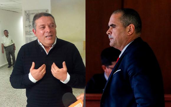 Bernardo Alejandro Guerra (izquierda) fue el concejal de Medellín que reveló las supuestas irregularidades que se estaban orquestando en la Contraloría de Sergio Zuluaga (derecha). FOTO Archivo