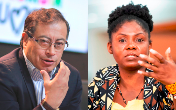 El presidente Gustavo Petro y la vicepresidenta Francia Márquez. FOTO: COLPRENSA