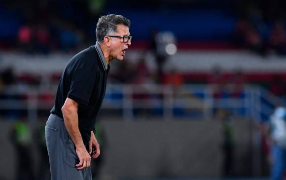 El técnico Juan Carlos Osorio durante el encuentro de la fecha 11 frente al Medellín. FOTO DIMAYOR