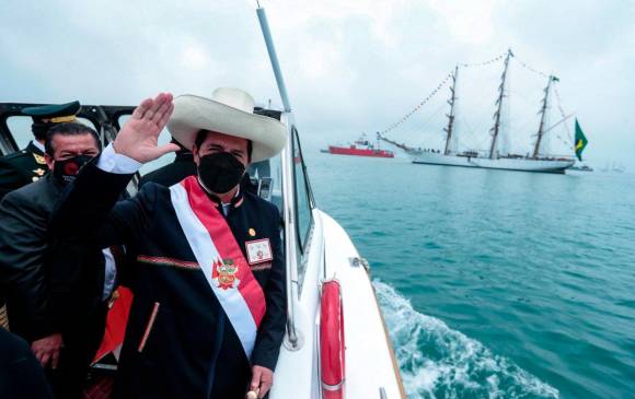 El presidente de Perú, Pedro Castillo, planteó hacer un referendo para definir si su país cede acceso al mar a Bolivia. FOTO: Twitter oficial Presidencia de Perú @PedroCastilloTe