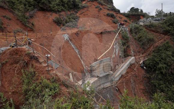 La vía entre Concordia y Betulia tiene problemas en tres sitios críticos: El Basurero, Majagual y El Brochal. Por el momento se adelantan obras de mitigación. foto carlos velásquez.