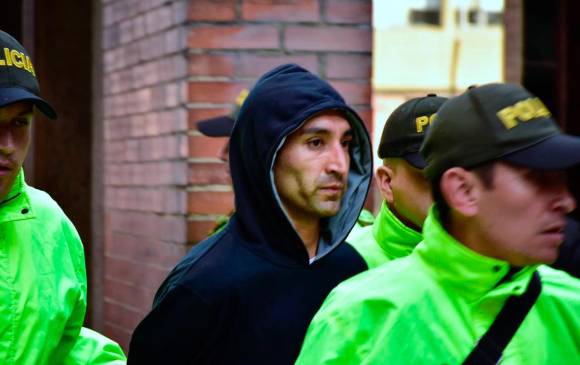 Ricardo Andrés Carvajal Salgar, en el momento de su captura en 2019. FOTO COLPRENSA