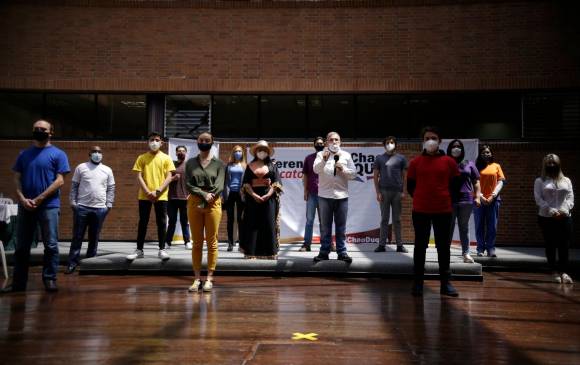 Comité promotor del referendo que busca revocar a Duque. FOTO COLPRENSA