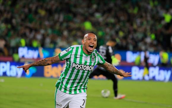 Jarlan Barrera celebró el segundo gol de la noche. FOTO Jaime Pérez