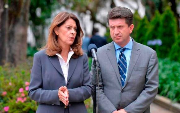 La vicepresidenta y el ministro de Defensa se reunieron con el embajador de Colombia en Rusia para calmar tensiones. FOTO Vicepresidencia