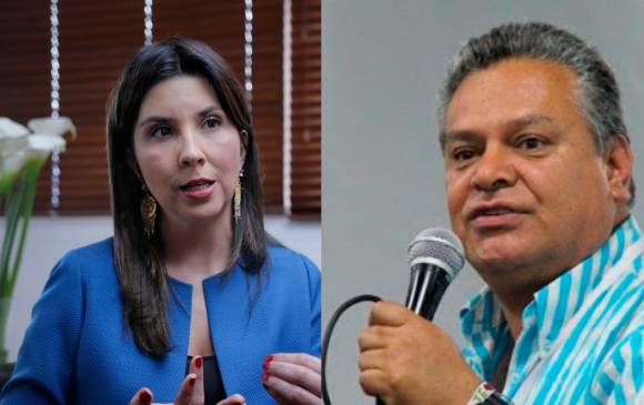 Ministra de Educación, Maria Victoria Angulo y presidente de Fecode, William Valandia. FOTOS: COLPRENSA