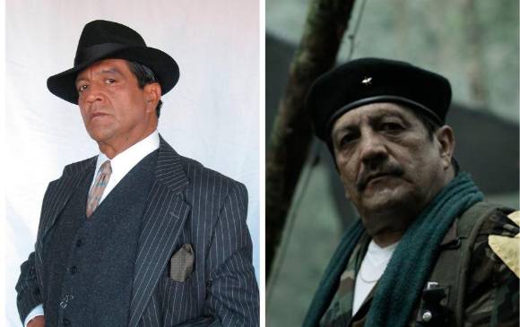 Sus personajes en La Saga y Operación Jaque. FOTO Cortesía Caracol TV