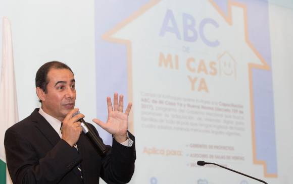 Eduardo Loaiza, gerente de Camacol Antioquia, resaltó que Expoinmobiliaria 2021 contabilizó más de 21.000 personas registradas. FOTO Edwin Bustamante