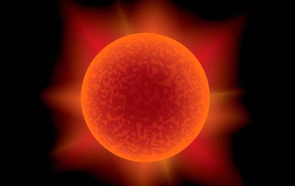 Ejemplo ilustrado de una estrella roja. Foto: Sstock