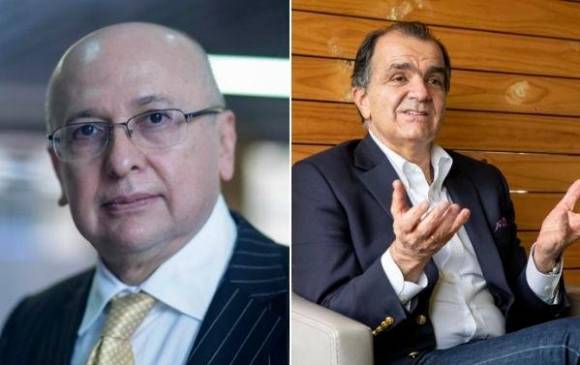 Exfiscal Eduardo Montealegre y precandidato Óscar Iván Zuluaga. FOTOS: Colprensa y Julio César Herrera