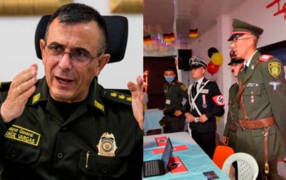 A la izquierda, el general Jorge Luis Vargas. FOTO JULIO CÉSAR HERRERA y POLICÍA NACIONAL