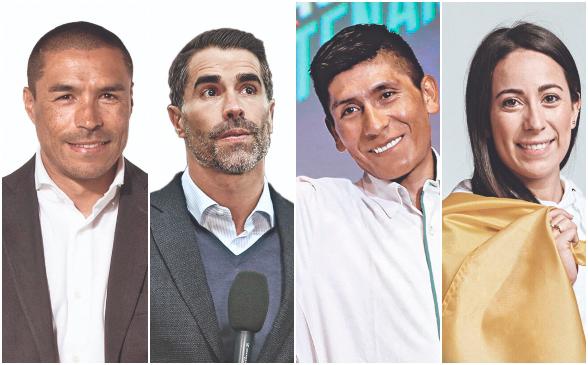 Iván Ramiro Córdoba - Juan Pablo Ángel - Nairo Quintana - Mariana Pajón