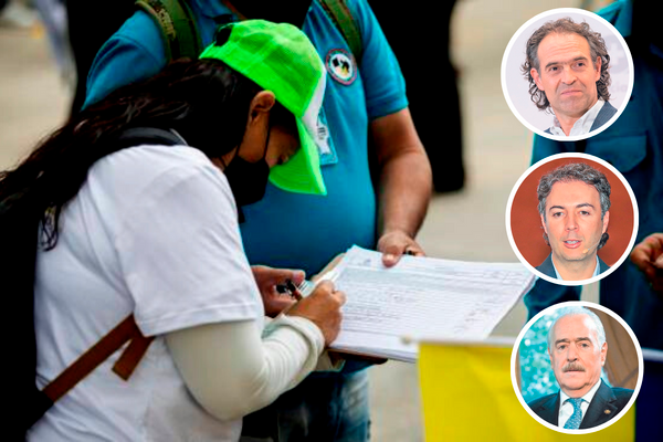 En promedio, cada día se han inscrito al menos cuatro comités de recolección de firmas. Por otro lado, dirigentes como “Fico” Gutiérrez, Daniel Quintero o Andrés Pastrana buscan personería jurídica para sus movimientos. FOTO: ARCHIVO EL COLOMBIANO/COLPRENSA