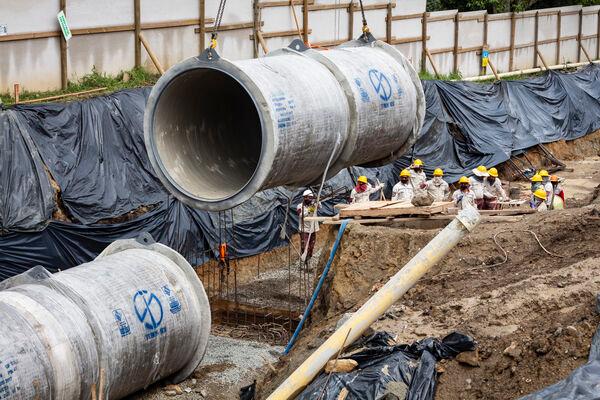 Se realizará la cuarta y última jornada de trabajos subacuáticos en la torre de captación del embalse La Fe y otras labores técnicas necesarias en la planta de potabilización La Ayurá. FOTO: CORTESÍA EPM