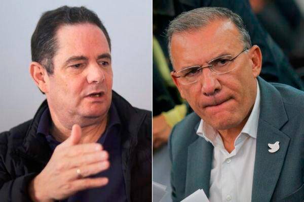 El exvicepresidente Germán Vargas Lleras aseguró que en el Congreso hay una dictadura. El presidente del Senado, Roy Barreras, le respondió que está siendo eficiente. FOTOS: Colprensa 