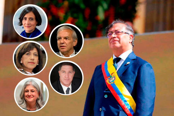 Una revisión hecha por EL COLOMBIANO da cuenta de al menos 14 personas que fungieron como funcionarios en la “Bogotá Humana” y que ahora son altos funcionarios. En las fotos la ministra de Ambiente, Susana Muhamad; la directora de la Agencia de Defensa Jurídica del Estado, Martha Lucía Zamora; la minsitra de Vivienda, Catalina Velasco; el presidente de Findeter, Ricardo Bonilla, y Saúl Kattan, presidente de la junta directiva de Ecopetrol. FOTO: PRESIDENCIA/ARCHIVO PARTICULAR