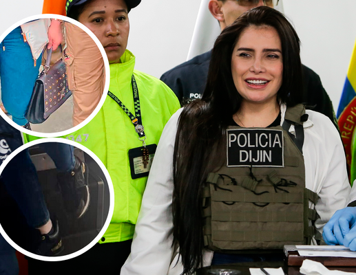 Merlano arribó al país portando lujosos objetos. Sus zapatos, de marca Louis Vuitton, están avaluados en más de $4 millones. Su bolso –de la misma marca– cuesta $9 millones. <b><span class="mln_uppercase_mln"> </span></b>FOTO<b><span class="mln_uppercase_mln"> Colprensa/Archivo particular</span></b>