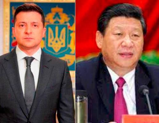 Volodimir Zelenski invitó a Xi Jinping a visitar Ucrania. FOTOS: Archivo EL COLOMBIANO