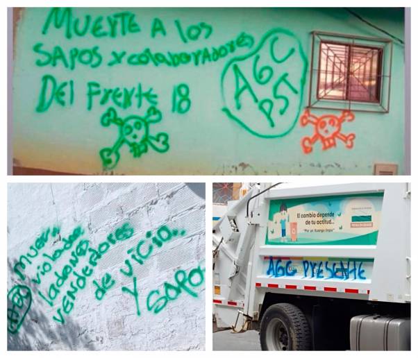 Los mensajes aparecieron desde la semana pasada, según confirmaron organizaciones de derechos humanos y la administración municipal. FOTOS Cortesía
