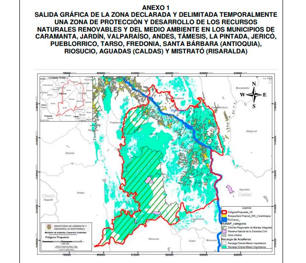 Polémica por proyecto del Gobierno para delimitar zona de protección en el suroeste antioqueño