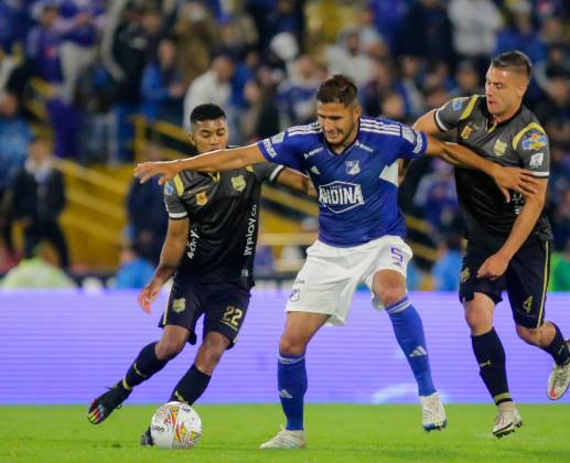 Millonarios y Águilas igualaron en un emocionante partido. FOTO DIMAYOR
